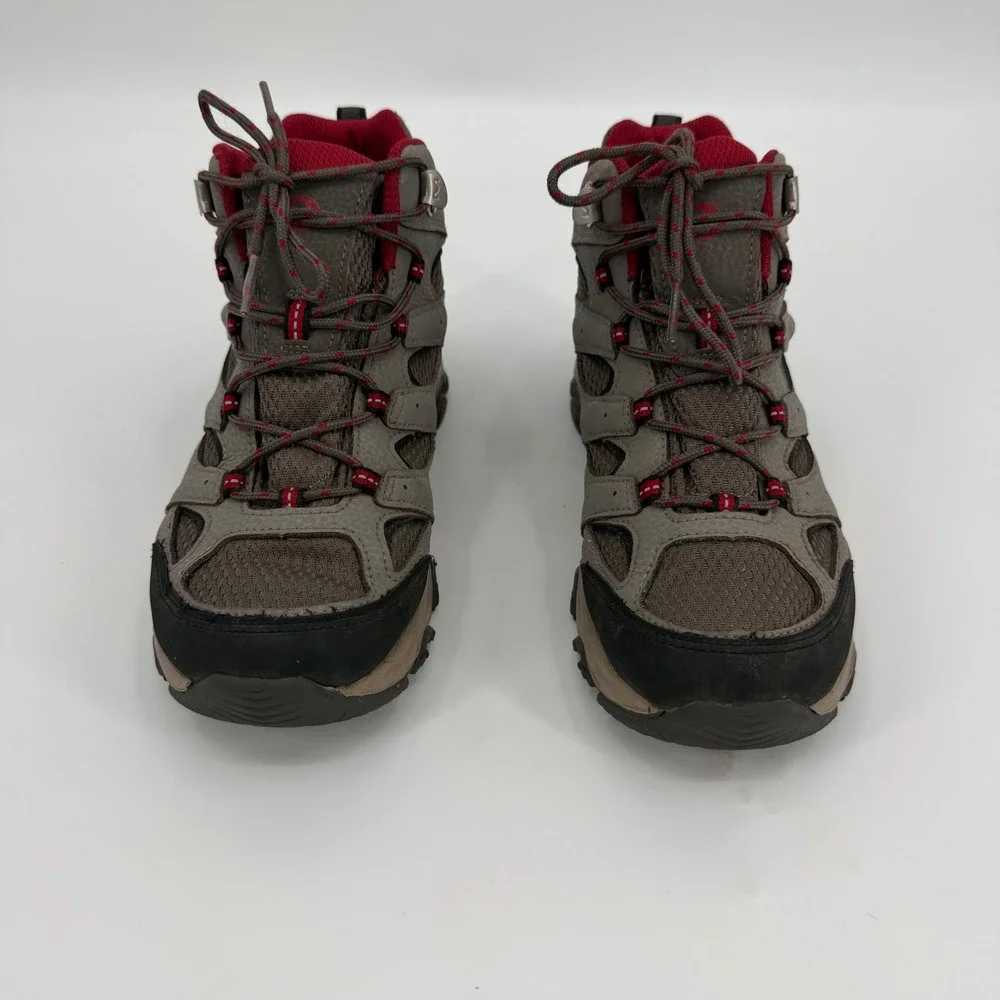 Merrell Alverstone Waterproof Hiking Boots Grey Red MK265701 Kids 6M Womens 7.5